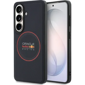 Pouzdro na mobilní telefon Red Bull PU Leather Meshed Red Ring Magnetic Zadní Kryt pro Samsung Galaxy S26+ Navy