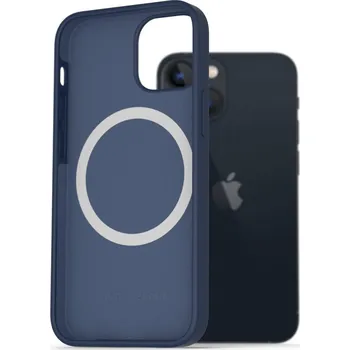 Pouzdro na mobilní telefon AlzaGuard Silicone Case Compatible with Magsafe pro iPhone 13 Mini modrý