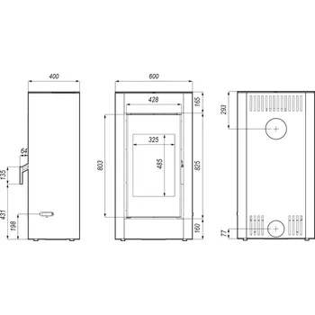 Krbová kamna DEFRO HOME Defro Home Solum červená