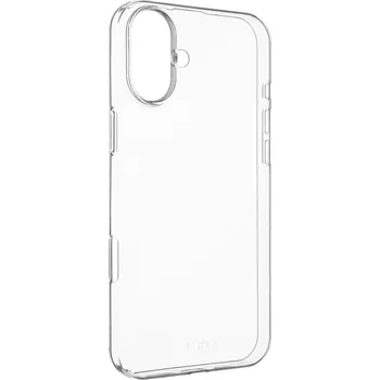 Pouzdro na mobilní telefon Ultratenký TPU gelový kryt FIXED Story Slim pro Apple iPhone 16 Plus, 0,6 mm, čirý