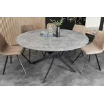 Kulatý jídelní stůl Pahukumaa 120 cm vzor šedý kámen