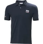 Pánské polo triko Helly Hansen MESSINA GRAPHIC FITTED POLO M Tmavě modrá, Bílá