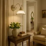 Rabalux 2751 ELISETT - Rustikální nástěnná lampička v bronzové barvě, 1 x E27 (Rustikální nástěnné svítidlo, lampička na zeď bez vypínače)