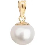 EVOLUTION GROUP 924001.1 bílá dekorovaní pravou perlou AAA8-8,5 (Au585/1000, 1,8 g)