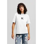 TRIČKO KARL LAGERFELD JEANS KLJ REG SS K-LOGO TEE WHITE