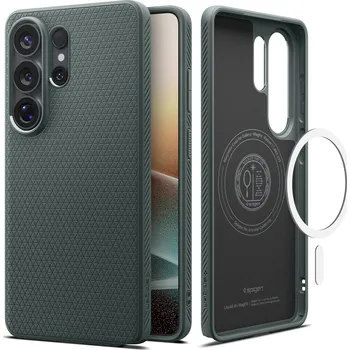 Pouzdro na mobilní telefon Spigen Liquid Air MagSafe Abyss Green Samsung Galaxy S26 Ultra