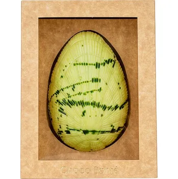 Cukrovinka Choco Bonté Velké zelené velikonoční vajíčko z bílé čokolády s překvapením