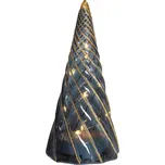 SIRIUS LED svítící stromeček, skleněný, černý, 19 cm