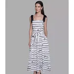 KARL LAGERFELD dámské dlouhé šaty TIE-SHOULDER bílé S