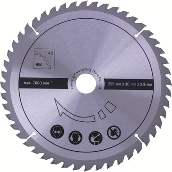 Scheppach TCT 3901306701, 255 x 30 x 2,8 mm 48 zubů