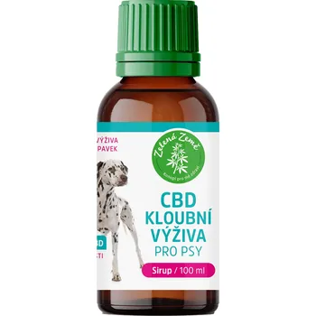 Kloubní výživa pro psa a kočku Zelená Země CBD kloubní výživa pro psy sirup 100 ml