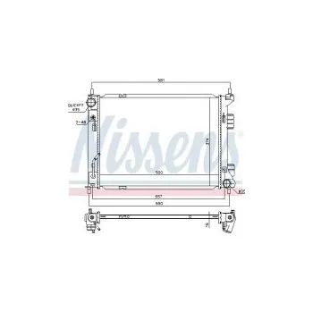 Chladič motoru Chladič motoru NISSENS 67604