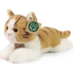 Plyšová kočka hnědo-bílá 25 cm ECO-FRIENDLY