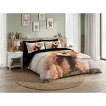 3D povlečení z mikrovlákna MEDVÍDEK S MAŠLÍ krémové, 140x200 + 70x90, mikrovlákno, 135 g/m2