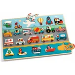 DJECO Dřevěná vkládačka Doprava