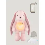 AKCE MyHummy Bunny rouge 7 v 1 s APP DUO (s termoforem) - šumící králíček růžový - usínáček mazlíček vydávající bílý šum