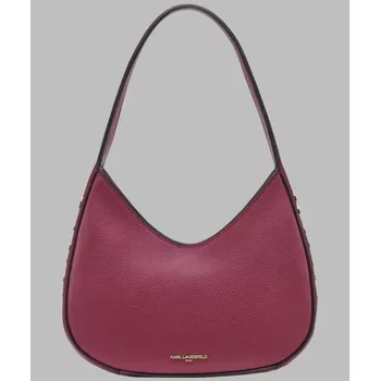 Kabelka KARL LAGERFELD dámská kožená kabelka DESI vínová