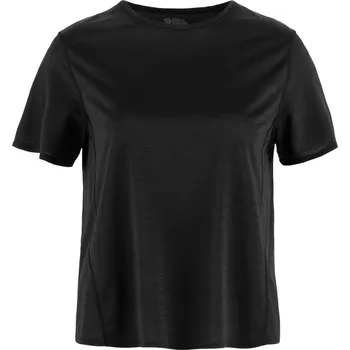 Dámské tričko tričko dámské sportovní FJÄLLRÄVEN Abisko Lite SS W Black - XS