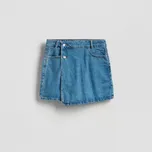 Reserved - Džínová sukně se všitými šortkami - modrá - 884IU-55J - 884IU-55J-36