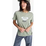 triko ROXY Ocean Road Art OIL GREEN velikost oblečení XS