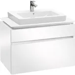 Villeroy & Boch Legato skříňka pod umyvadlo 80x55x50 cm, 2x zásuvka, Glossy White