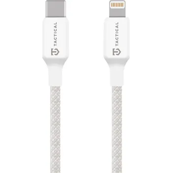 Datový kabel Tactical Stitch Thread Cable USB-C/Lightning 2m White