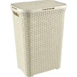 Koš na pradlo Curver Natural Style 60l krémový velká kapacita