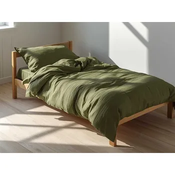 Povlečení DADKA VRACOV Povlečení mušelín Olivové 140x200, 70x90 cm