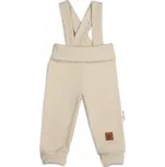 Baby Nellys Rostoucí legíny se šlemi, žebrované s širokým pásem 68 / 74, béžové