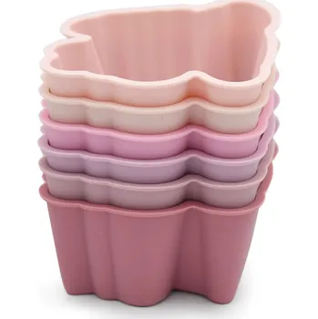 Melii Silikonové formy na muffiny 6 ks - jednorožec