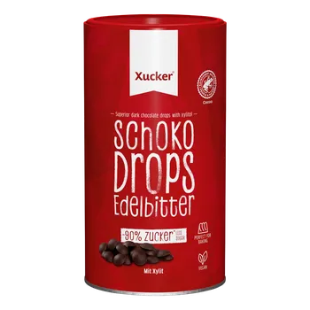 Protein Xucker Chocolate Drops tmavá čokoláda 750 g hořká čokoláda