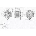 MAGNETI MARELLI Vnitřní ventilátor MAG 069412752010