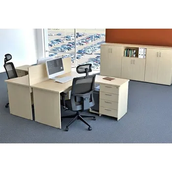 Psací stůl Sestava kancelářského nábytku Visio 4, javor