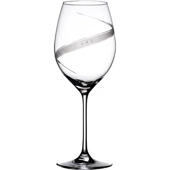 Sklenice BOHEMIA CRYSTAL Sklenice na červené víno Line exclusive - 6 ks. Swarovski, 470 ml