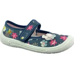 dívčí bačkory Peon kids s kytičkami MI/001 JD velikost 31