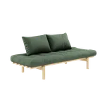 KARUP DESIGN Dřevěná pohovka PACE olivově zelená 75x200 cm 200101756