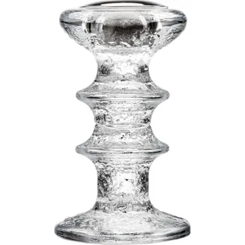 Svícen Iittala, Svícen na klasickou svíčku Festivo 12 cm, skleněný s kovovou vložkou - Formadore