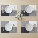 Prostírání ŠACHY černá, sada 4 ks