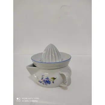 Talíř Lis na citron pomněnky Český porcelán Dubí modrá linka