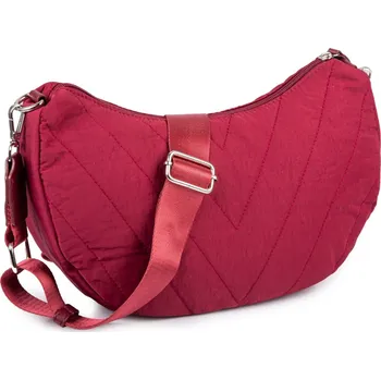 Kabelka Jennifer Jones Lehká volnočasová prošívaná kabelka přes rameno vínová-bordó 2337