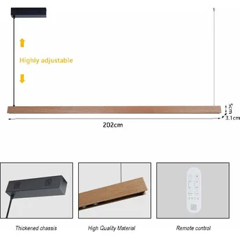 MADEIRA lineár dřevo dub 202cm Tuya WIFI