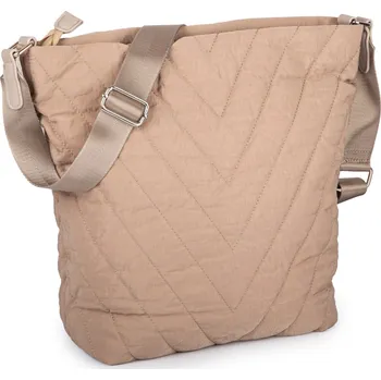 Kabelka Jennifer Jones Lehká volnočasová prošívaná kabelka přes rameno béžová 2339