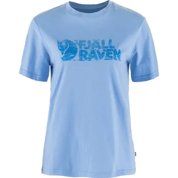 Dámské tričko tričko dámské FJÄLLRÄVEN Lush Logo T-shirt W, Ultramarine - XL