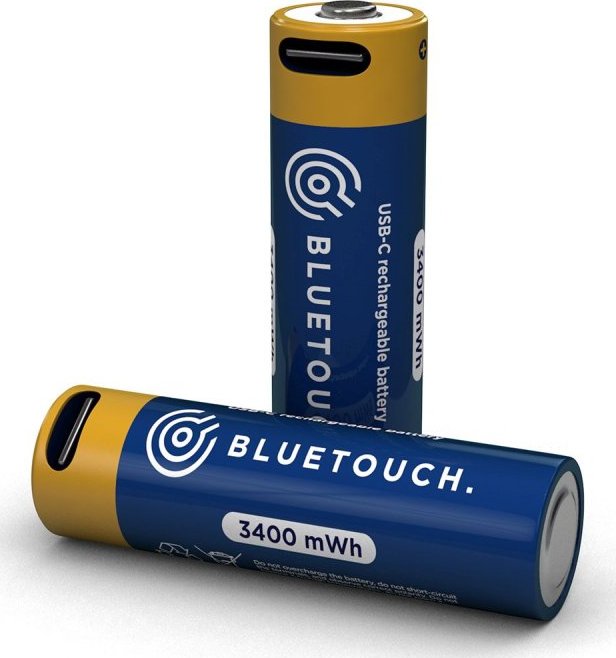 Bluetouch Nabíjecí baterie USB-C AA 2 ks Li-ion AA 1,5V