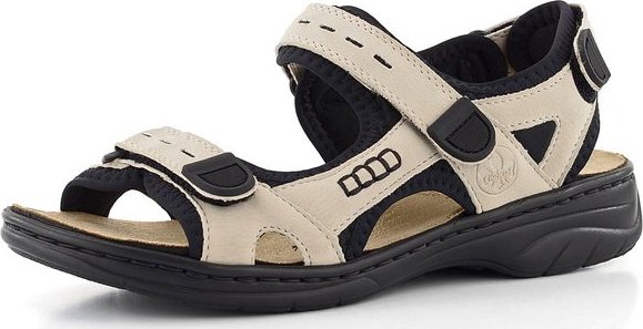 Rieker sportovní béžovo-černé sandály 64582-60 - 37 | P657994