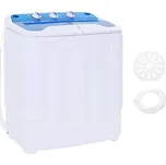 vidaXL Mini pračka, dva bubny, 5,6 kg