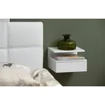 Scandi Bílý noční stolek Alison Rozbale(v)no