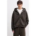 Vans rozepínací mikina s kapucí pánská s bavlnou Premium LX Full Zip VN000T78EMV1 zelená 77X, vel. L