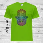 detske-levne-bavlnene-tricko-potisk-hamsa-bozi-ruka Barva: Lime - limetková, velikost: 128