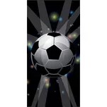 Carbotex • Bavlněná plážová osuška Fotbalový míč v záři reflektorů - 100% bavlna s gramážou 350 g/m² - 70 x 140 cm